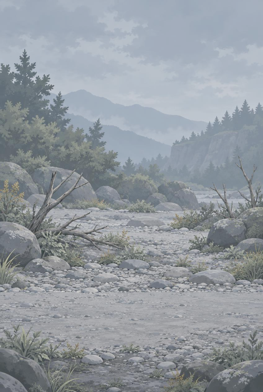砾石滩背景